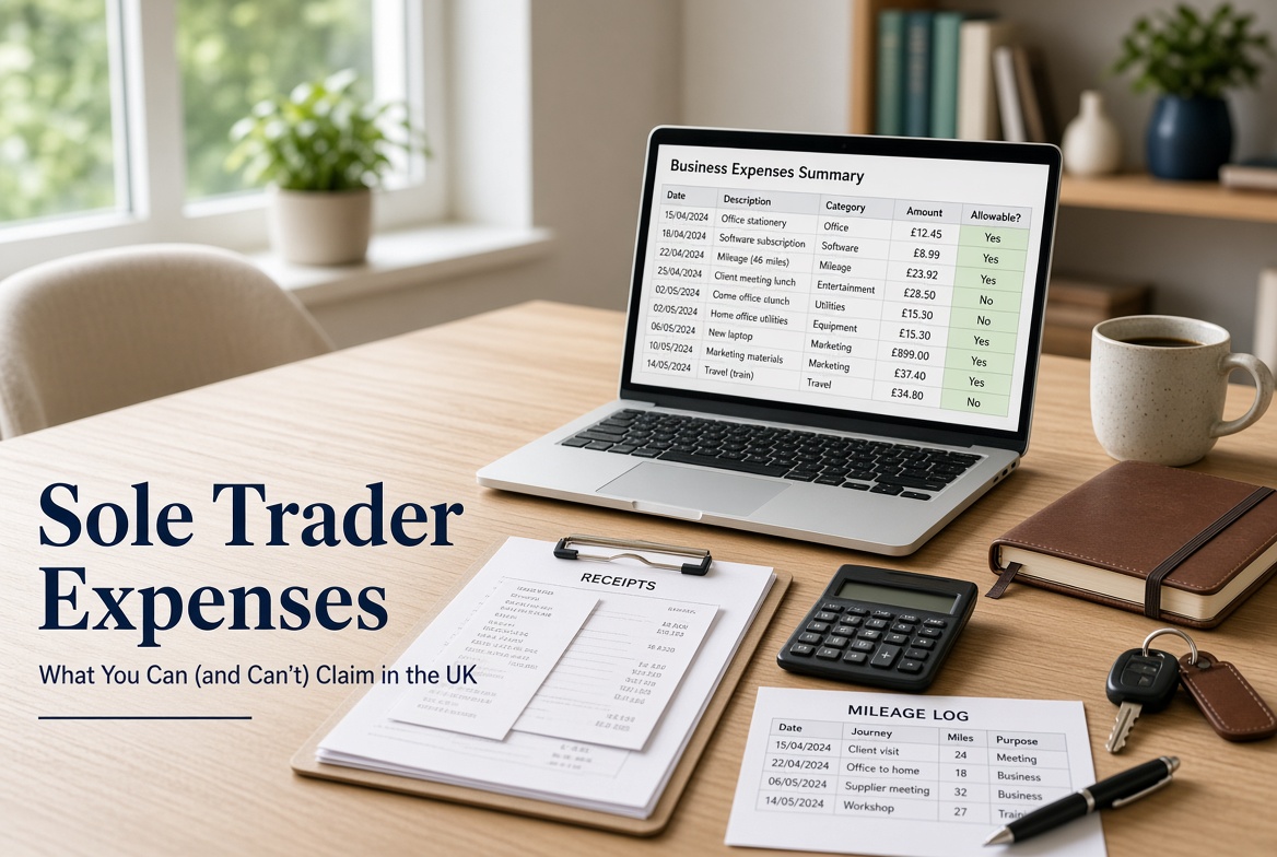 Sole Trader Expenses – What You Can (and can’t) Claim in the UK